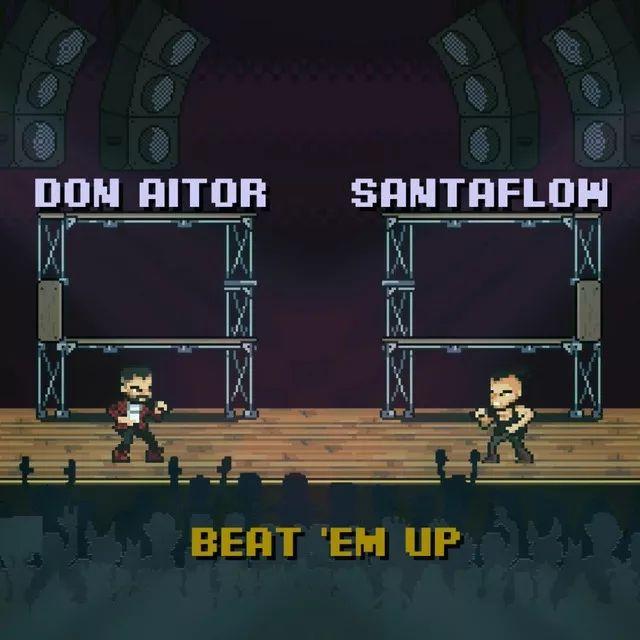 Portada de Sencillo/EP "Beat 'em up", de Santaflow