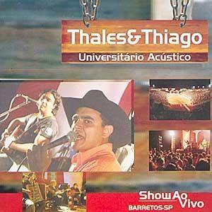 Portada de Álbum "Universitário Acústico: ao Vivo", de Thales E Thiago