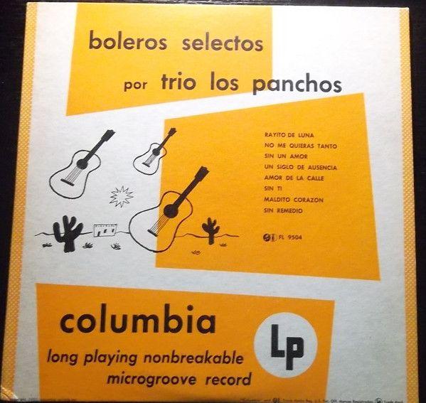 Portada de Álbum "Boleros Selectos", de Los Panchos