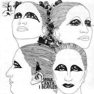 Capa do álbum "Mina Canta I Beatles", de Mina