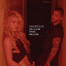 Portada del álbum "Chantaje", de Shakira