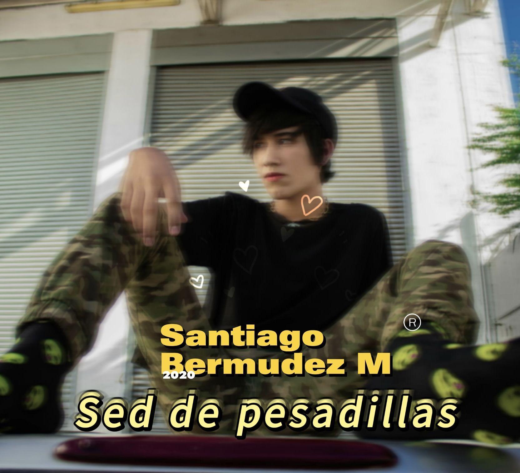 Portada de Álbum "blue " sed de pesadillas"", de Santiago Bermudez Morales