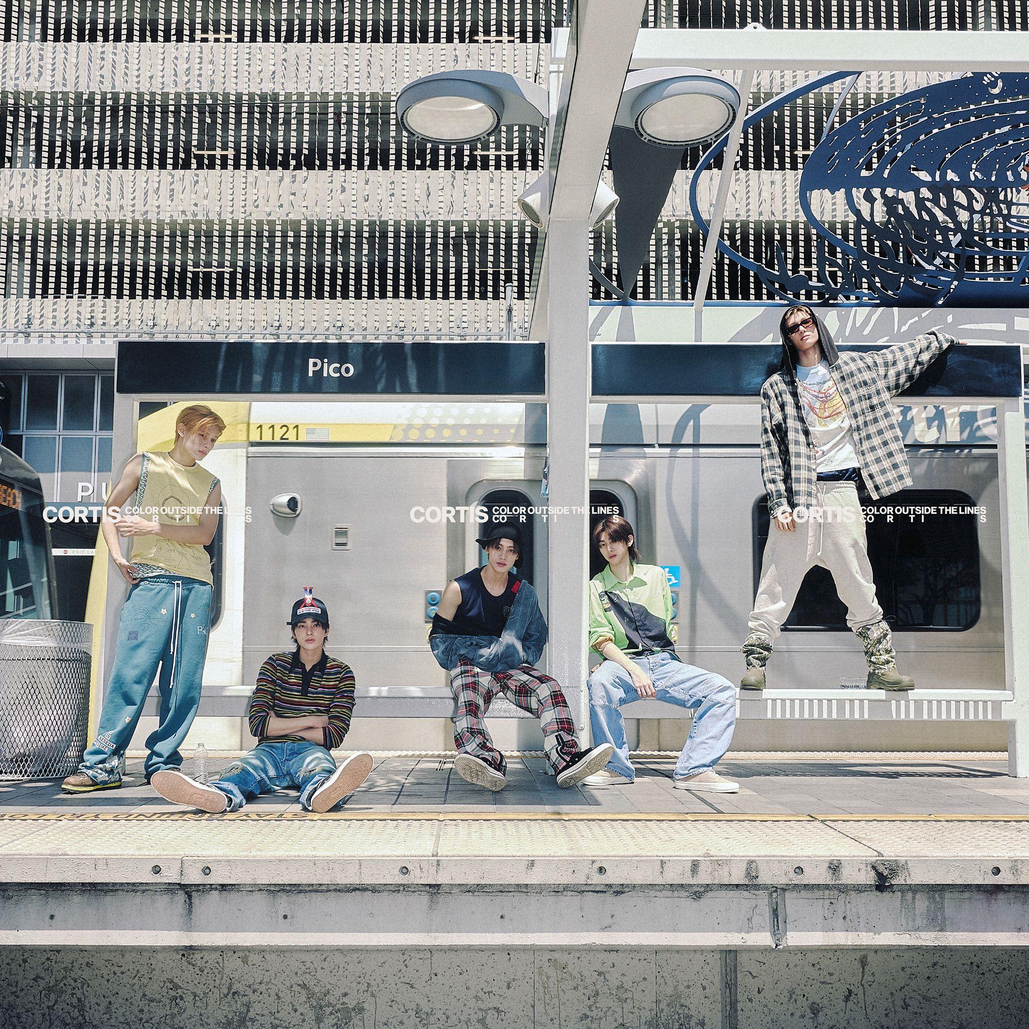 Portada de Sencillo/EP "COLORS OUTSIDE THE LINE", de CORTIS