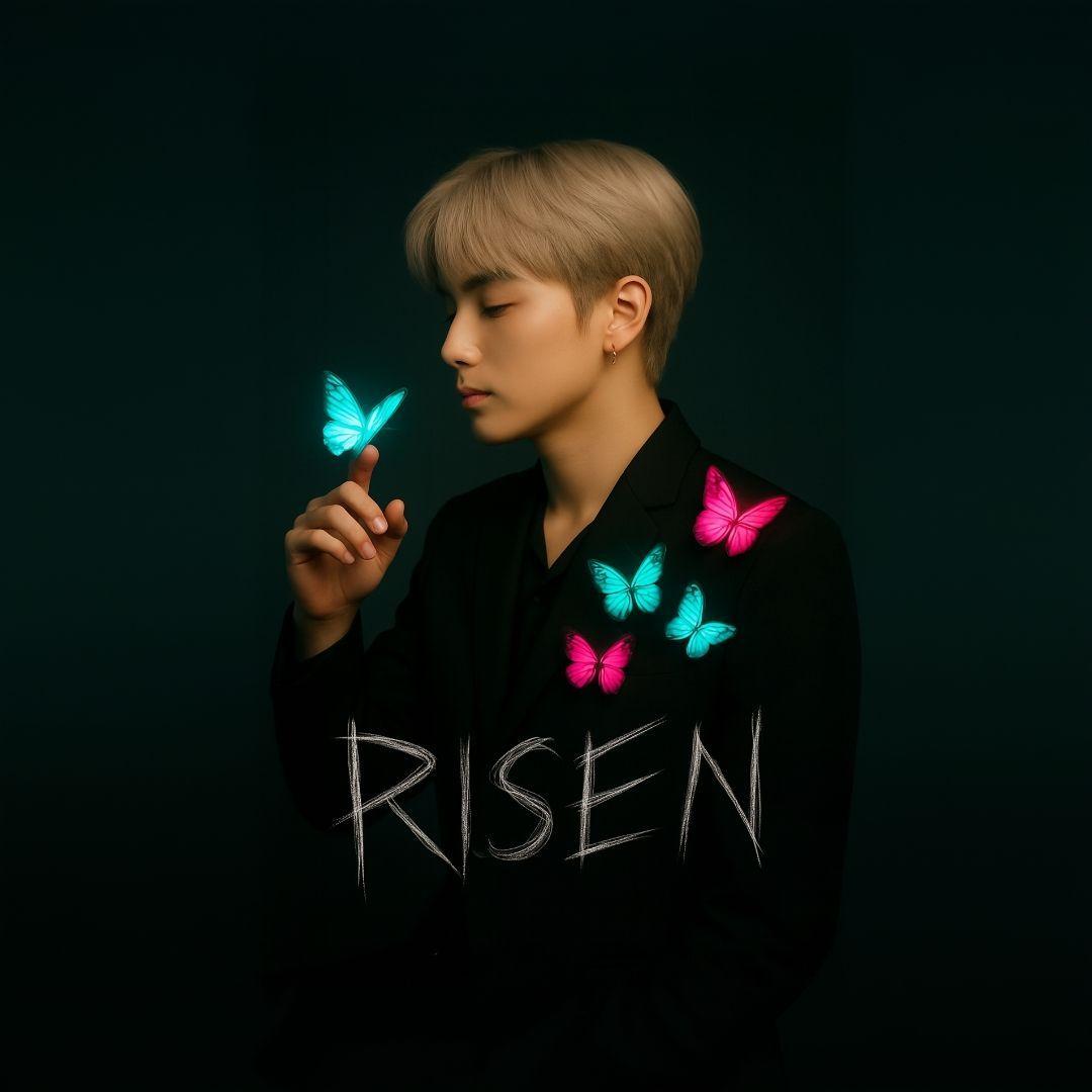 Portada de Sencillo/EP "Risen", de Wisher
