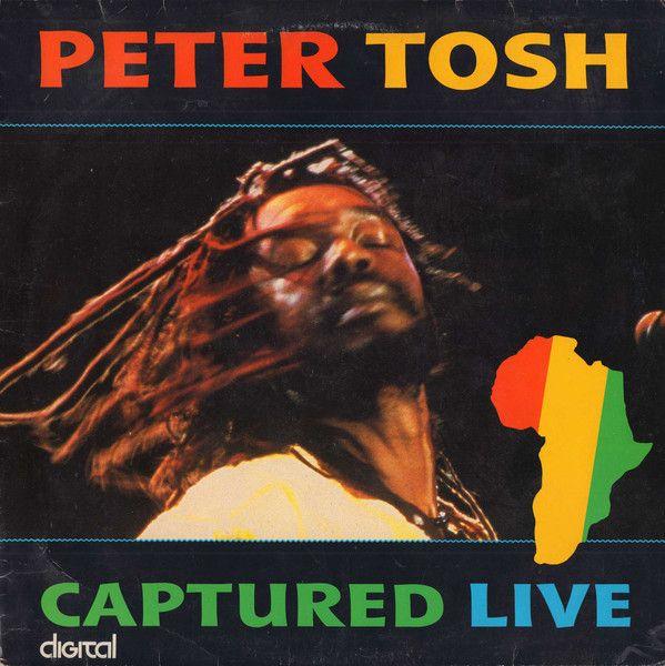 Portada del álbum "Captured Live", de Peter Tosh