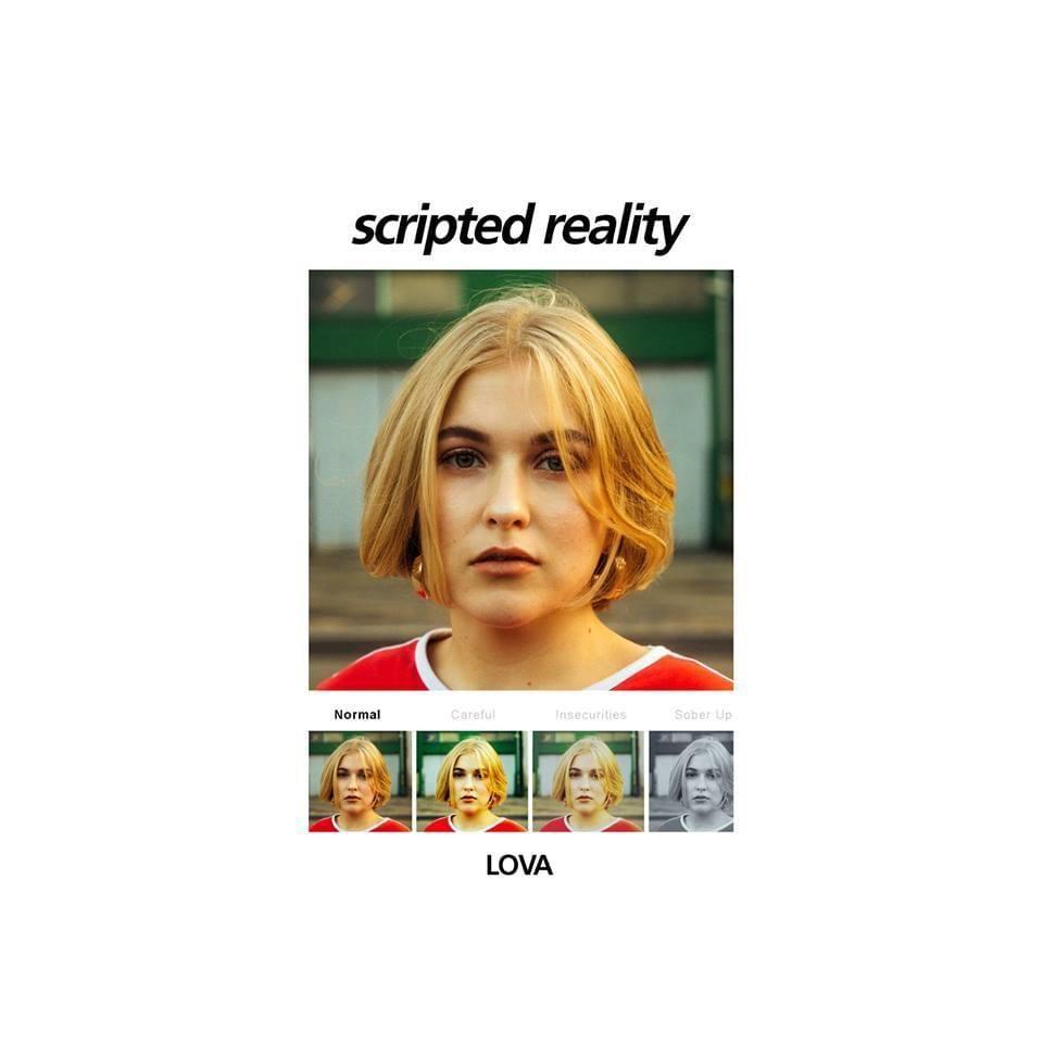 Portada de Sencillo/EP "Scripted Reality", de LOVA