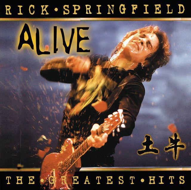 Capa do álbum "The Greatest Hits... Alive", de Rick Springfield