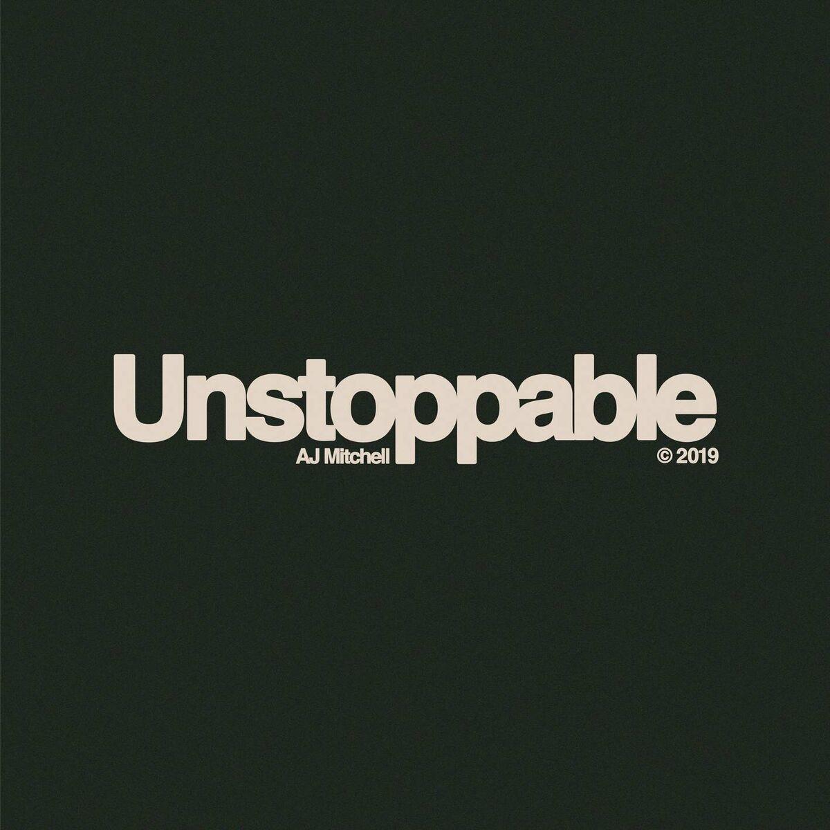 Capa do álbum "Unstoppable", de AJ Mitchell