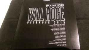 Portada del álbum "Solo & Live December 2015", de Will Hoge