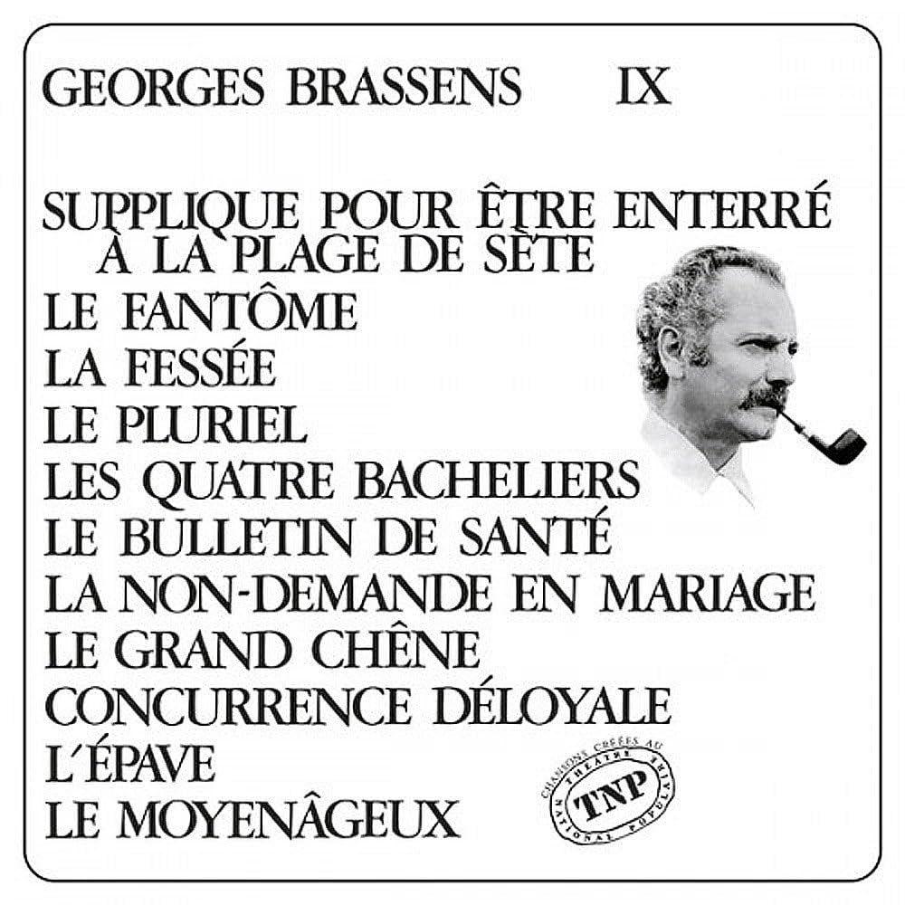 Album cover of "IX" by Georges Brassens