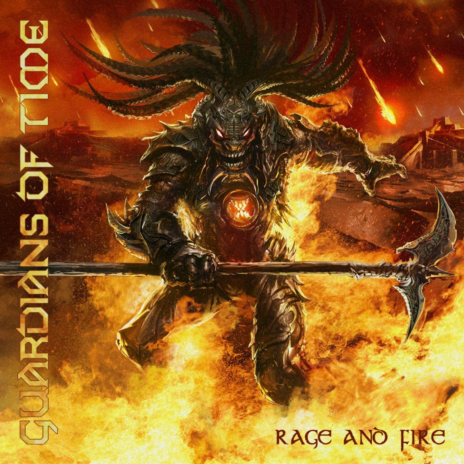Portada de Álbum "Rage And Fire", de Guardians Of Time