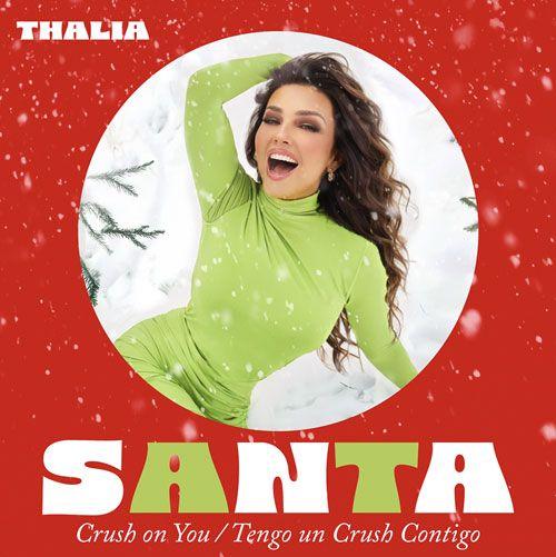 Portada del álbum "SANTA", de Thalía