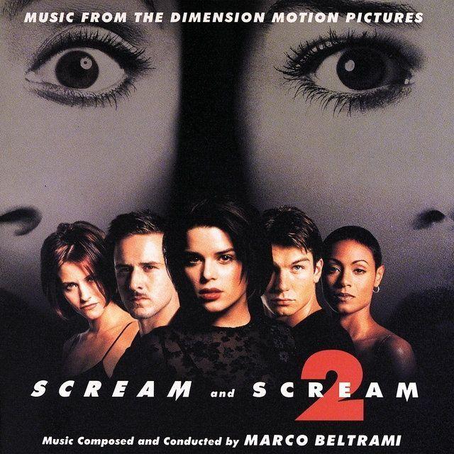 Portada de Álbum "Scream And Scream 2: Music From The Dimension Motion Pictures", de Scream (Movie And Series)