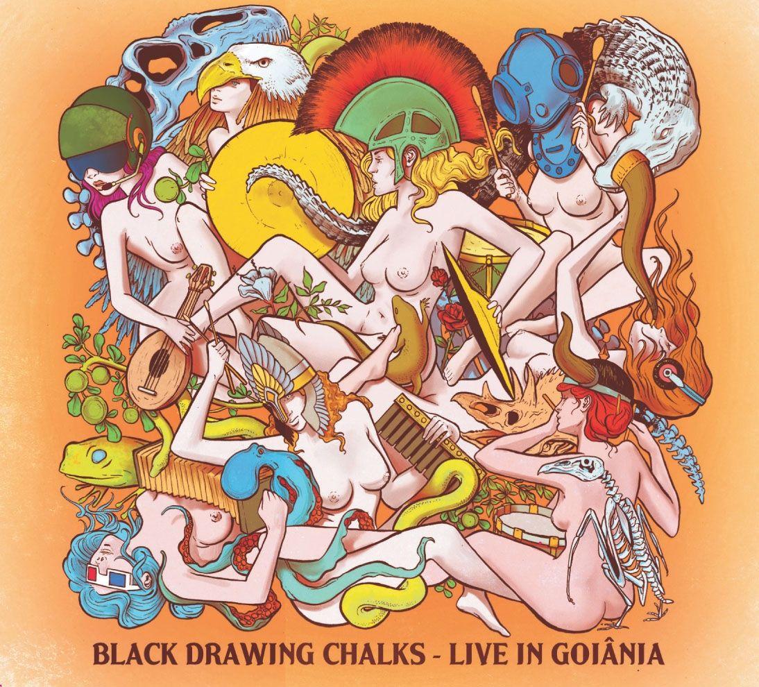 Album cover of "live in goiania" by Black Drawing Chalks