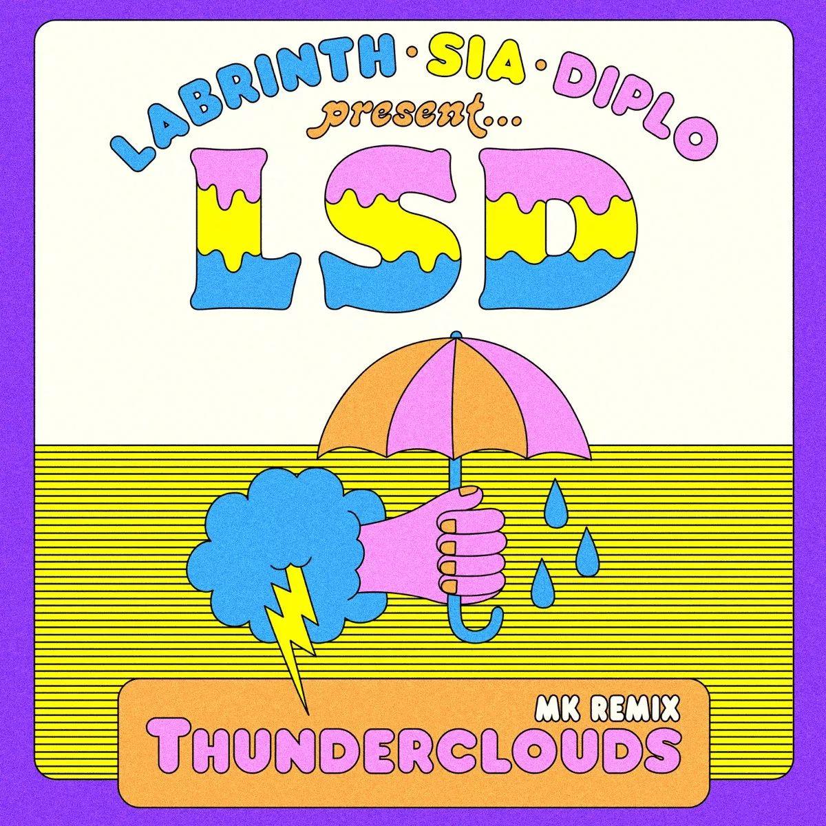 Portada del álbum "Thunderclouds (MK Remix)", de Sia