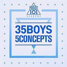 Portada de Álbum "35 Boys 5 Concepts", de Produce 101