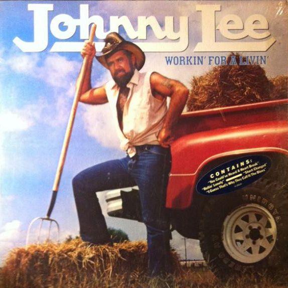 Capa do álbum "Workin' For A Livin'", de Johnny Lee