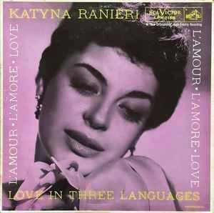 Portada de Álbum "Love in Three Languages L'Amour, L'Amore, Love", de Katyna Ranieri
