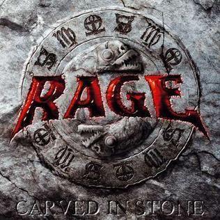 Portada del álbum "Carved In The Stone", de Rage