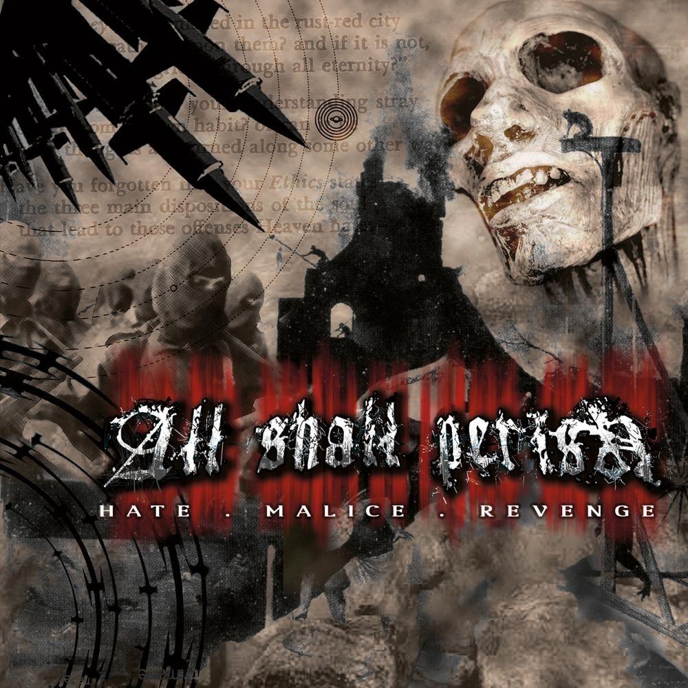 Capa do Álbum "Hate, Malice, Revenge", de All Shall Perish
