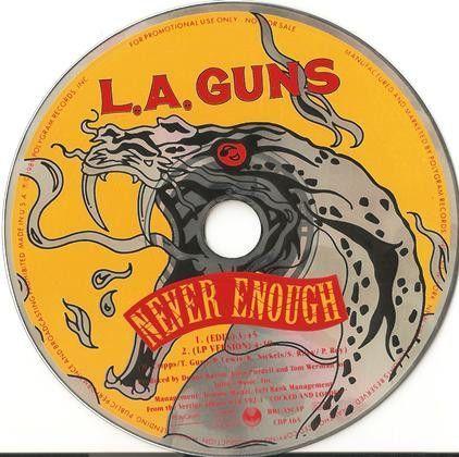 Capa do Single/EP " Never Enough", de L.A. Guns