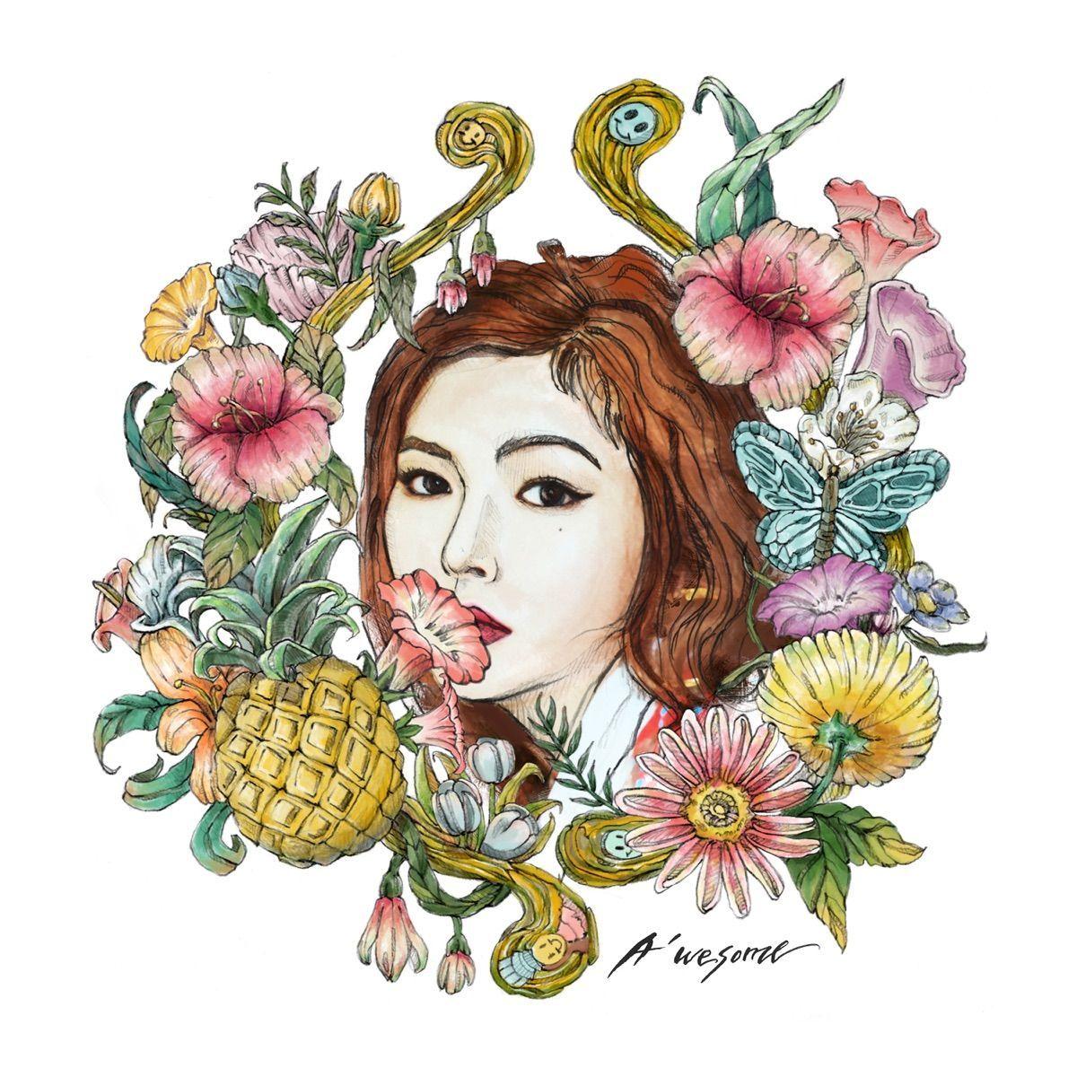 Portada de Sencillo/EP "A'wesome", de HyunA
