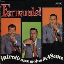 Capa do Álbum "Interdit Aux Moins De 18 Ans", de Fernandel
