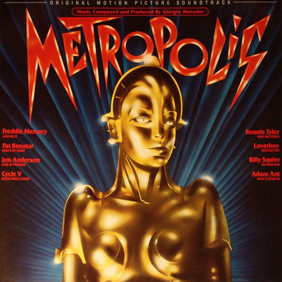 Capa do álbum "Metropolis (Soundtrack)", de Giorgio Moroder