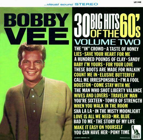Capa do Álbum "30 Big Hits Of The 60's - Vol. 2", de Bobby Vee