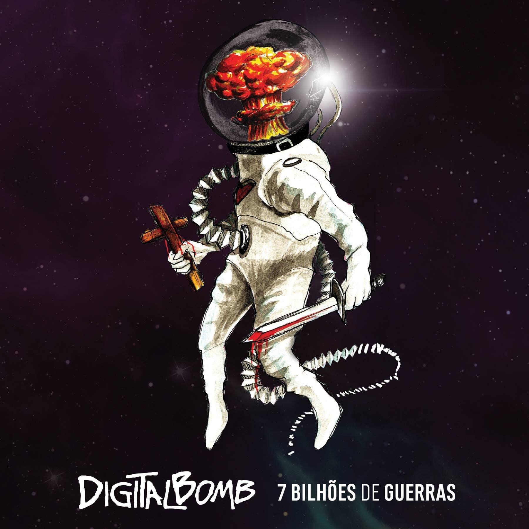 Capa do Álbum "7 Bilhões de Guerras", de DigitalBomb