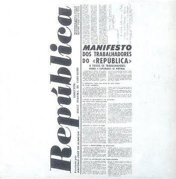 Portada del álbum "República", de José Afonso