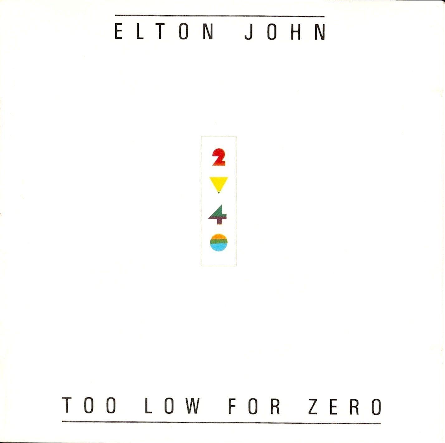Album cover of "Too Low For Zero" by Elton John
