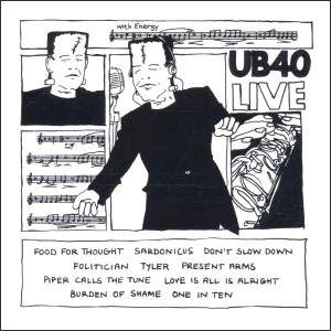Capa do Álbum "UB40 Live", de UB40