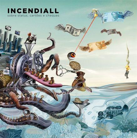 Portada de Álbum "Sobre Status Cartões e Cheques", de Incendiall