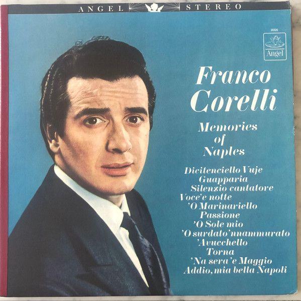 Capa do Álbum "Memories Of Naples", de Franco Corelli