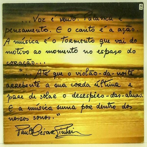 Portada de Álbum "Paulo Cesar Pinheiro (1974)", de Paulo César Pinheiro