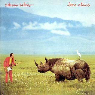 Portada de Álbum "Lone Rhino", de Adrian Belew