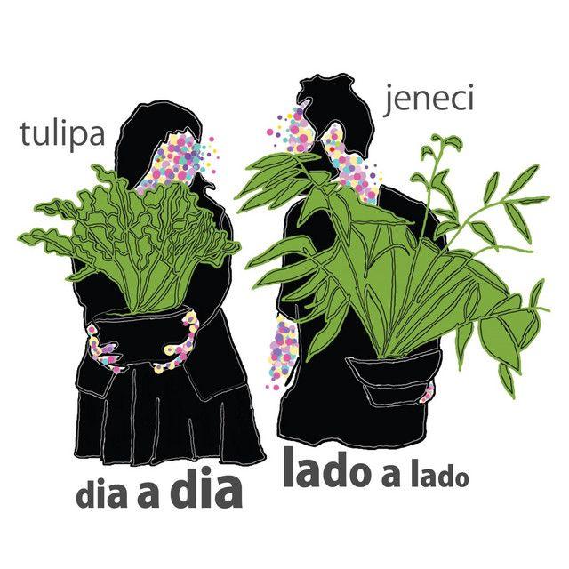 Portada de Sencillo/EP "Dia a Dia, Lado a Lado (part. Tulipa Ruiz)", de Marcelo Jeneci