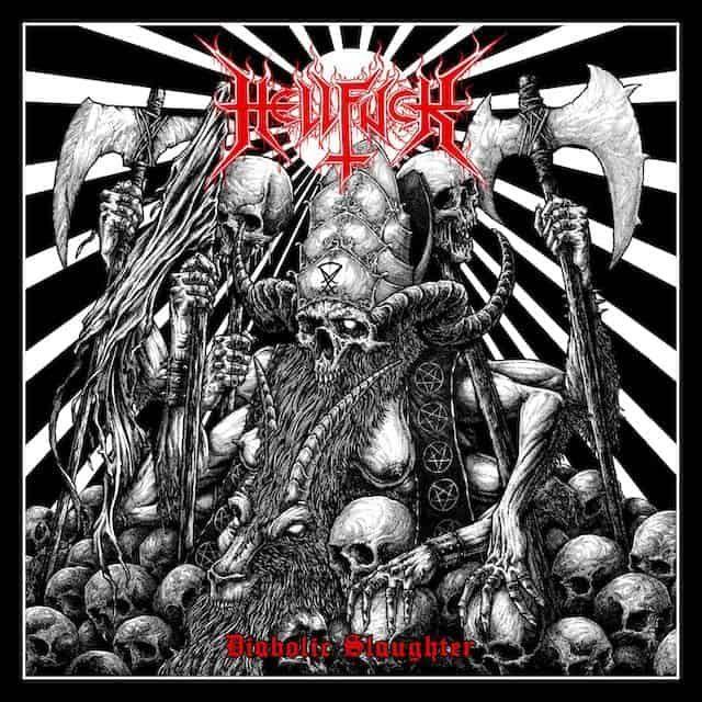 Capa do Álbum "Diabolic Slaughter", de Hellfuck