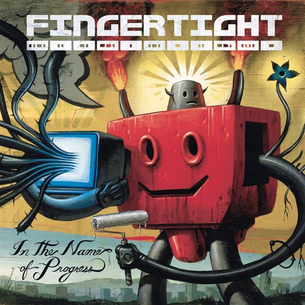 Portada de Álbum "In The Name Of Progress", de Fingertight