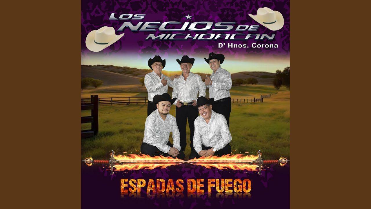 Portada de Álbum "Espadas de Fuego", de Los Necios de Michoacán