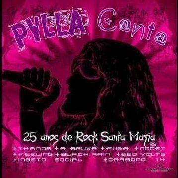 Portada de Álbum "Pylla Canta 25 Anos de Rock Santa Maria", de Pylla