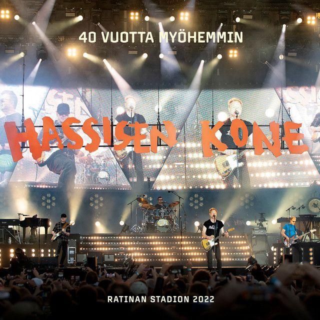 Portada de Álbum "40 Vuotta Myöhemmin Ratinan Stadion 2022", de Hassisen Kone