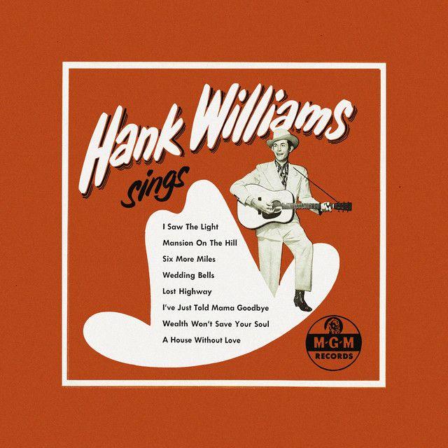 Album cover of "Sings" by Hank Williams