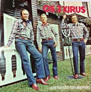 Capa do álbum "Cantando em Alemão", de Os 3 Xirus