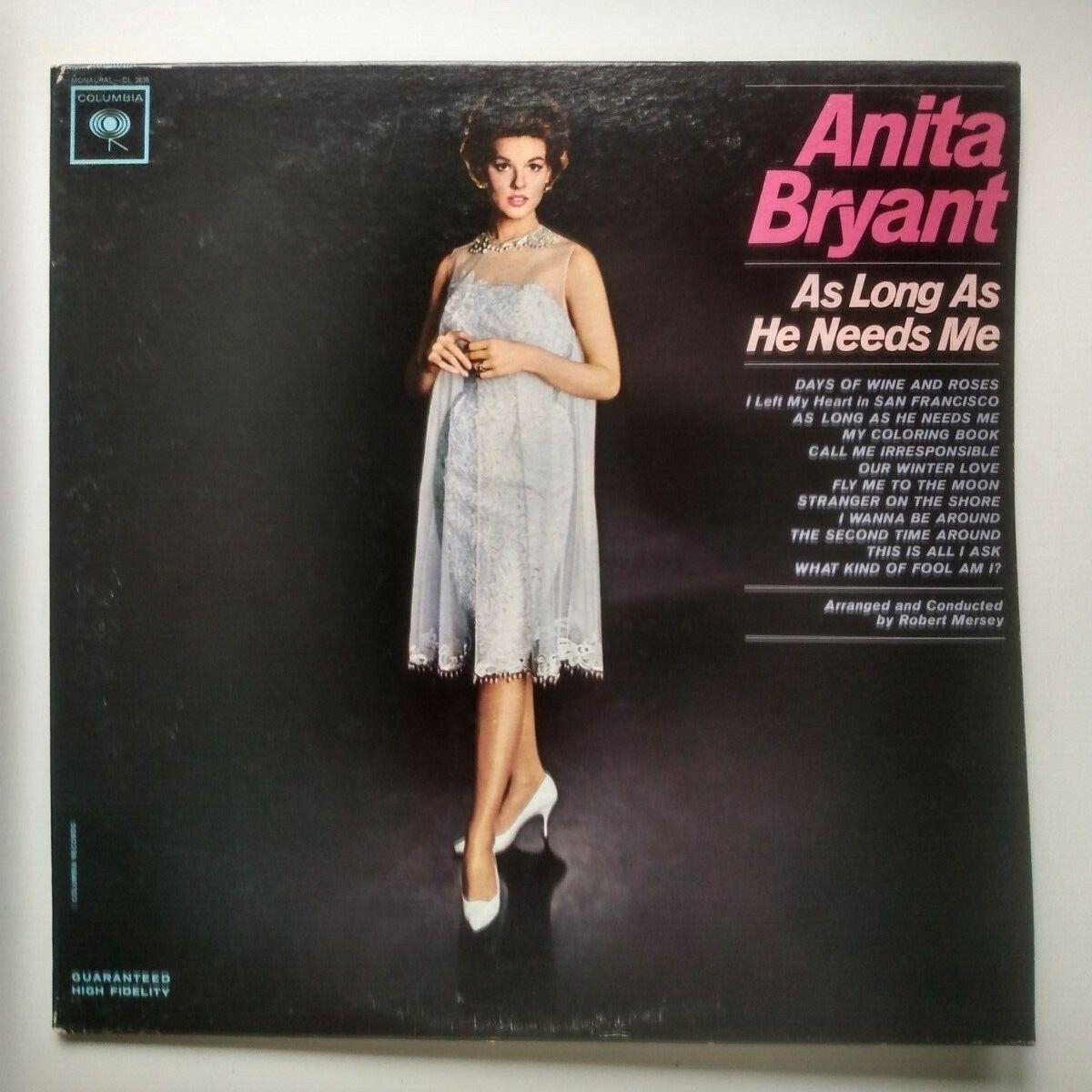 Portada de Álbum "As Long As He Needs Me", de Anita Bryant