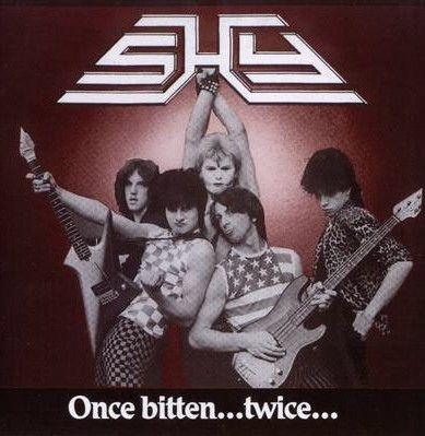 Portada de Álbum "Once Bitten Twice Shy", de Shy