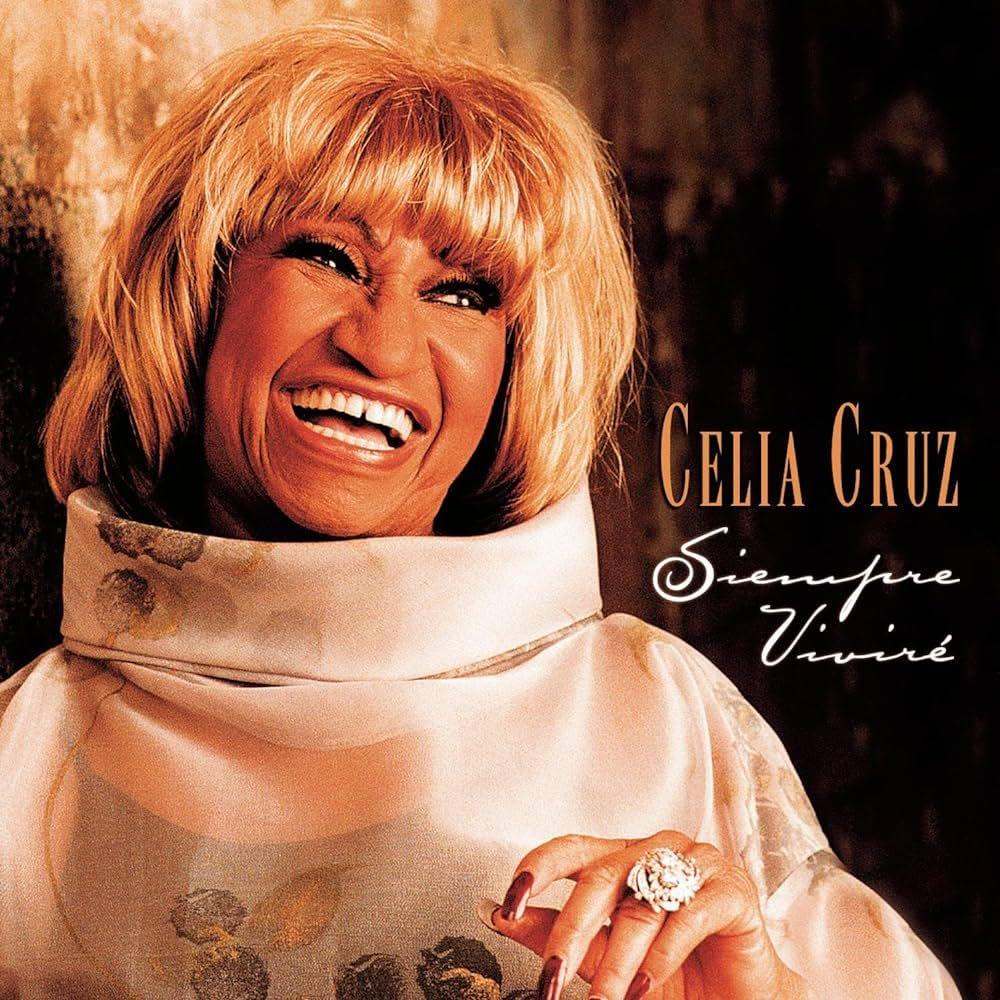 Capa do álbum "Siempre Viviré", de Celia Cruz