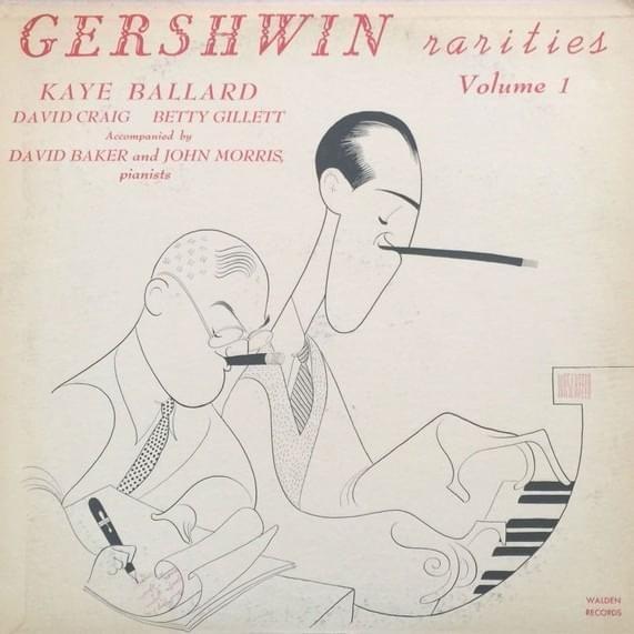 Portada de Álbum "Gershwin Rarities - Volume 1", de Kaye Ballard