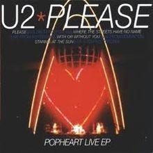 Capa do Single/EP "Please: PopHeart Live", de U2